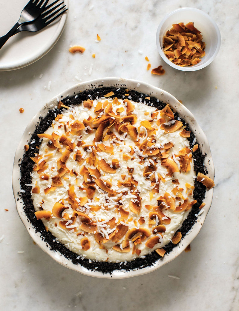 Snowy Day Coconut Rum Chiffon Pie