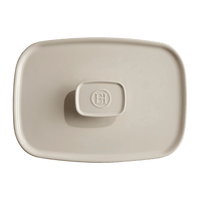 The Right Dish Medium Rectangular Baker Lid Lid Emile Henry USA Clay 