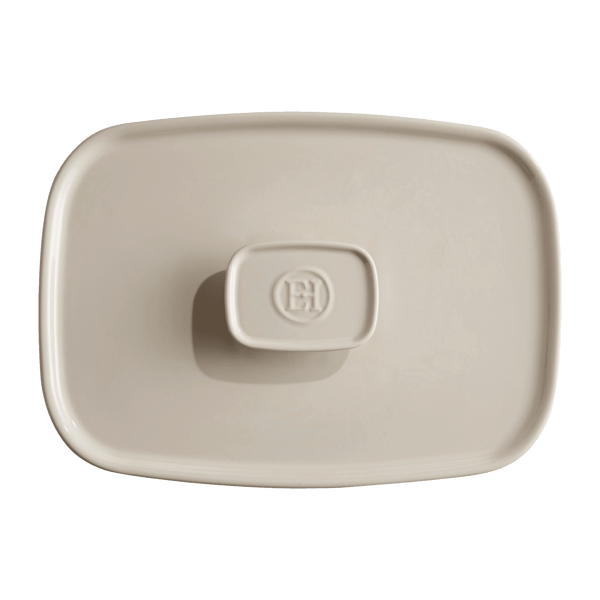 The Right Dish Medium Rectangular Baker Lid Lid Emile Henry USA Clay 