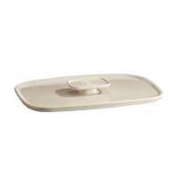 The Right Dish Medium Rectangular Baker Lid Lid Emile Henry USA Clay 