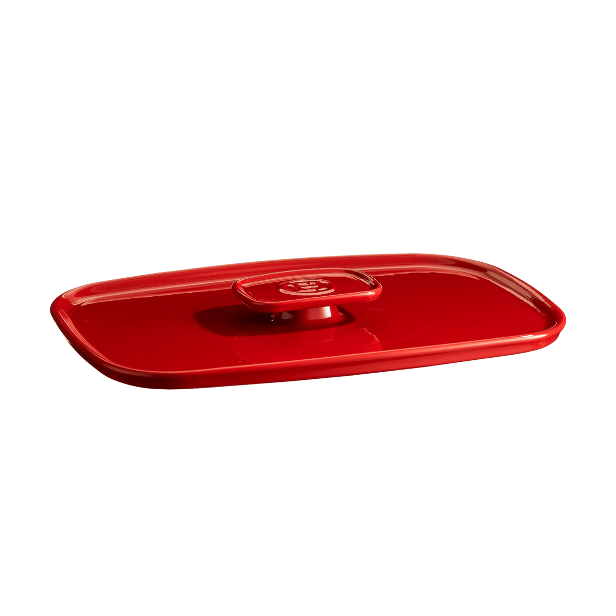 The Right Dish Medium Rectangular Baker Lid Lid Emile Henry USA Burgundy 