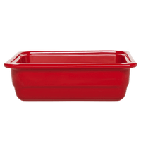 Gastron Deep Rectangular Baking Dish Discontinued Emile Henry USA Cerise 7 x 12 in - GN 1/3, 100mm/4 in 