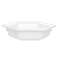 Gastron Hexagonal Baking Dish Discontinued Emile Henry USA White Small 