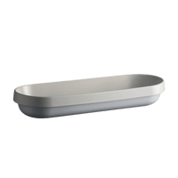 Welcome Serving Dish Discontinued Emile Henry USA Crème Long 