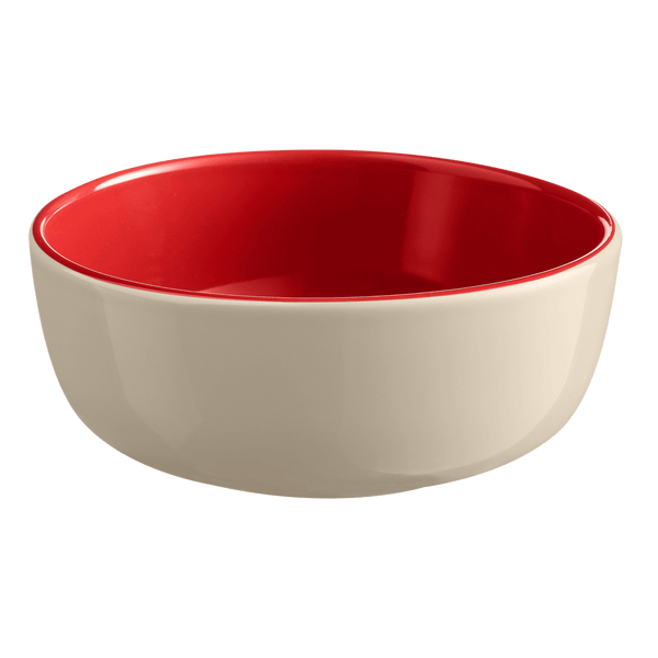 Everyday Cereal Bowl Tableware Emile Henry USA Rouge/Cream 