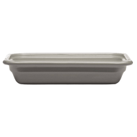 Welcome GN Rectangular Recton Pan Discontinued Emile Henry USA Light Gray 21x13 in -GN 1/1, 65mm/2.5 in 