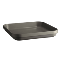 Welcome Square Baking Dish Discontinued Emile Henry USA Light Gray Medium 