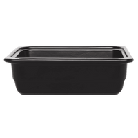 Gastron Deep Rectangular Baking Dish Discontinued Emile Henry USA Black 10 x 12 in - GN 1/2, 100mm/4 in 