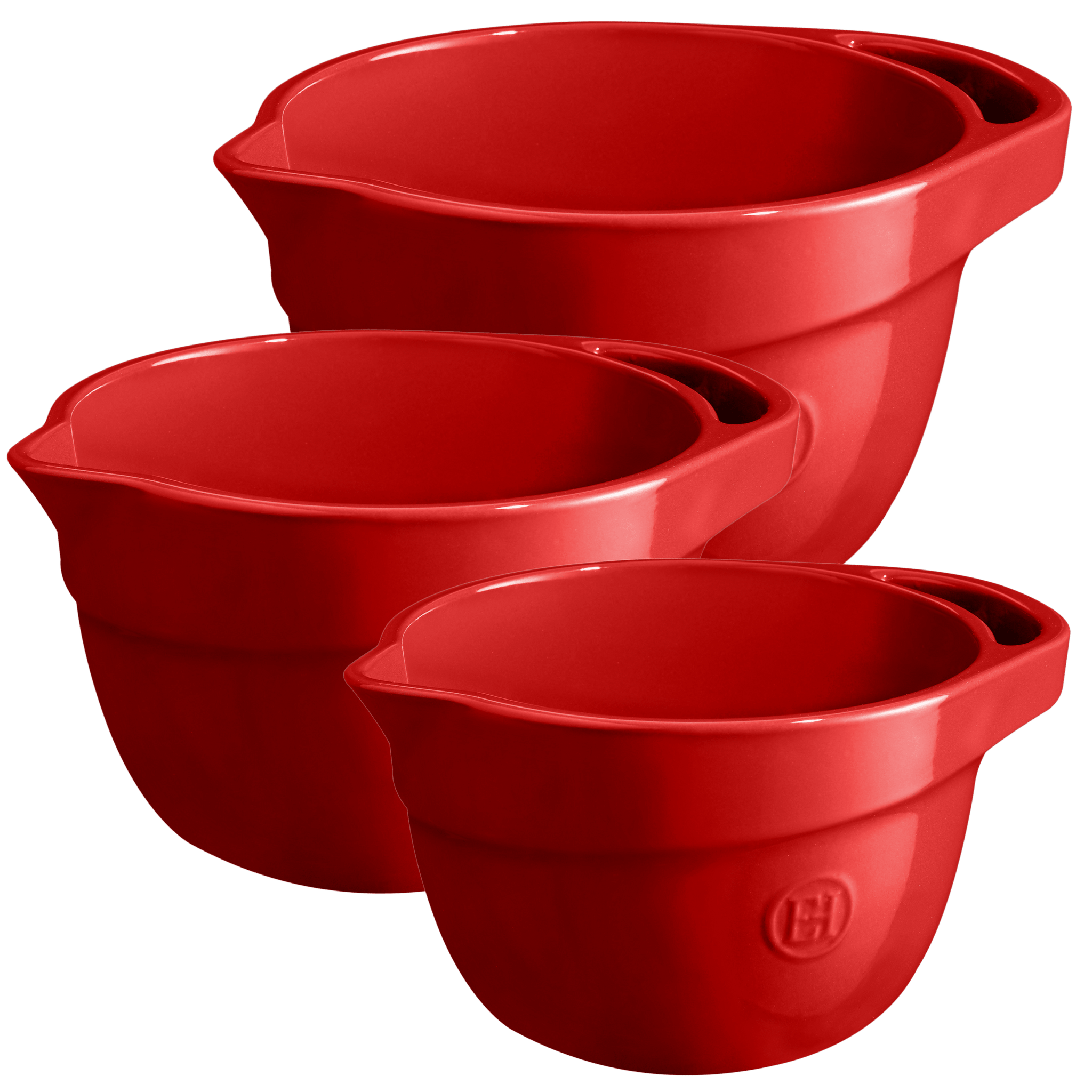 Red Stripe Ceramic Mixing Bowls, Set of 3 + Reviews