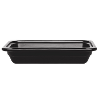 Gastron Rectangular Baking Dish Discontinued Emile Henry USA Black 6x10 in - GN 1/4, 65mm/2.5 in 