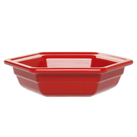 Gastron Hexagonal Baking Dish Discontinued Emile Henry USA Cerise Small 