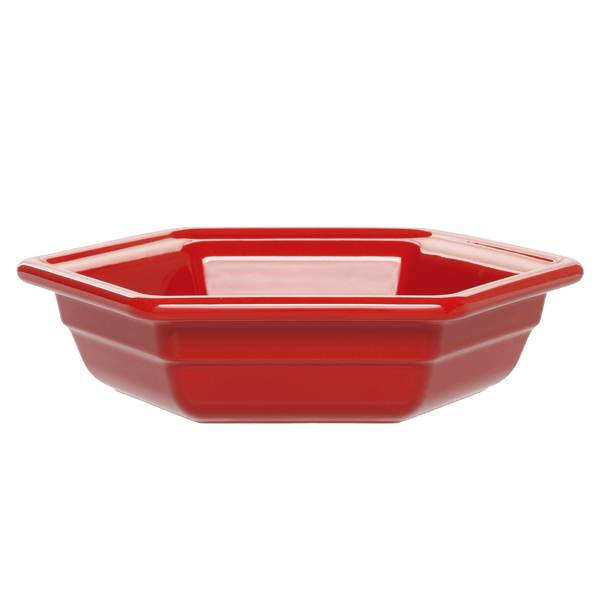 Gastron Hexagonal Baking Dish Discontinued Emile Henry USA Cerise Small 