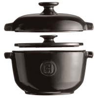 Rice Pot Cookware Emile Henry = Charcoal 