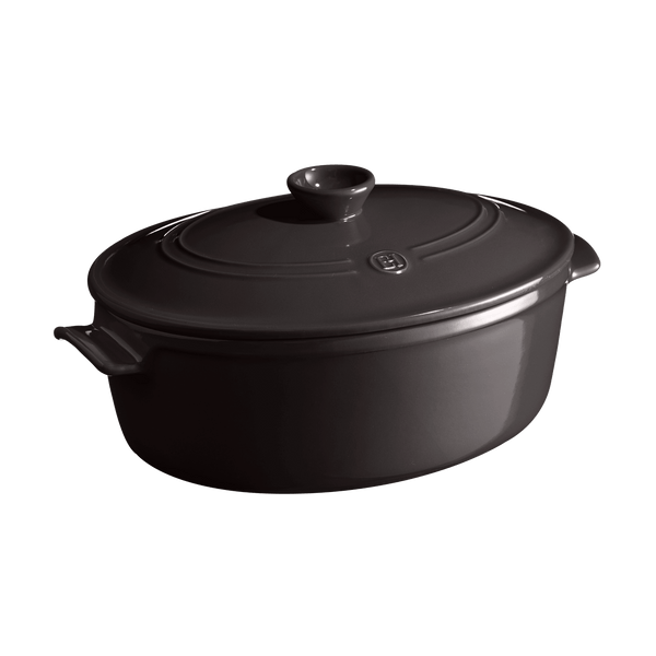 Oval Dutch Oven Cookware Emile Henry USA Charcoal