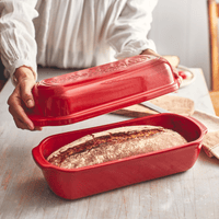 Pullman/Long Loaf Bread Baker Bakeware Emile Henry USA Burgundy 