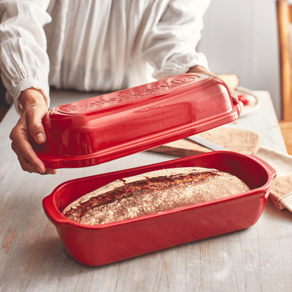 Pullman/Long Loaf Bread Baker Bakeware Emile Henry USA Burgundy 