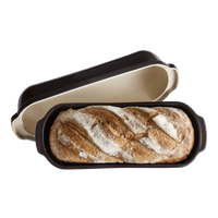 Pullman/Long Loaf Bread Baker Bakeware Emile Henry USA Charcoal 