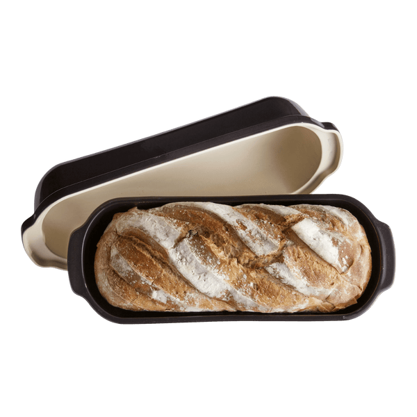 Pullman/Long Loaf Bread Baker Bakeware Emile Henry USA Charcoal 