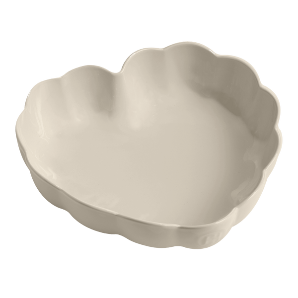 Madeleine Heart Shaped Cake Dish Bakeware Emile Henry USA Clay 