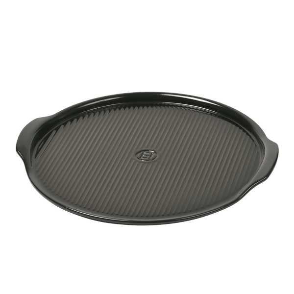 Ridged Pizza Stone Specialized Tools Emile Henry USA Charcoal 