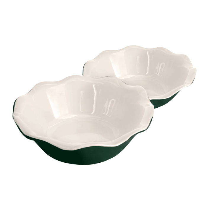 Modern Classics Mini Pie Dish (Set of 2) Ovenware Emile Henry = Evergreen 