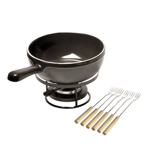 Fondue Set Cookware Emile Henry USA = Charcoal 