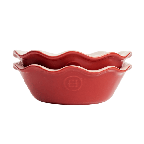 Modern Classics Mini Pie Dish (Set of 2) Ovenware Emile Henry = Rouge