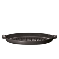 Oval Grill Pan (EH Online Exclusive) On The Barbeque Emile Henry 