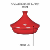 Tagine - Replacement Lid Replacement Parts Emile Henry 2.1 Qt = Burgundy 