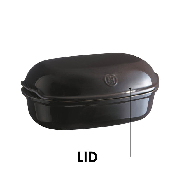 Artisan Bread Baker - Replacement Lid Replacement Parts Emile Henry = Charcoal 