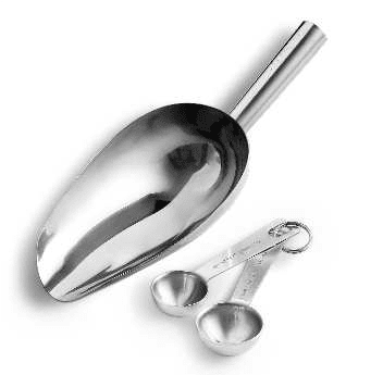 HUBERT® Stainless Steel Measuring Spoon Set with Standard Strip Handles